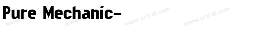 Pure Mechanic字体转换